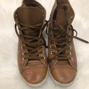 Leather converse high top